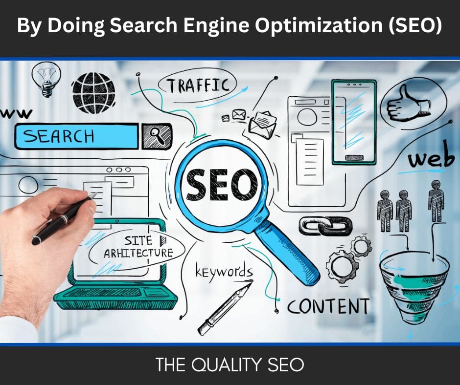 By Doing Search Engine Optimization (SEO) 