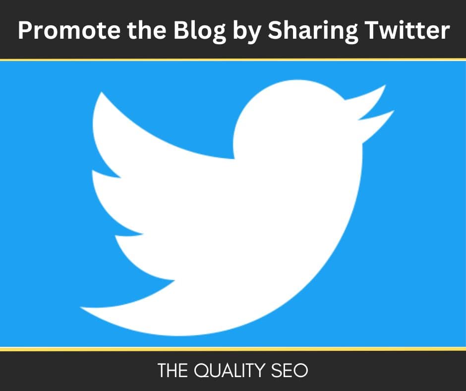 Promote the Blog by Sharing Twitter