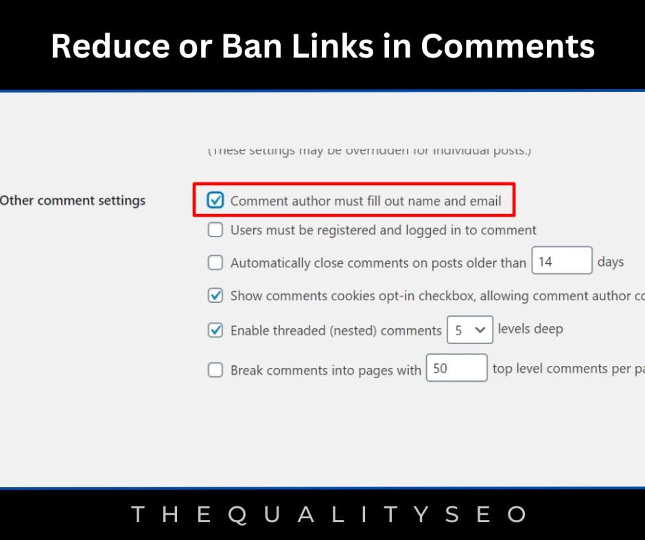 Reduce or Ban Links in Comments