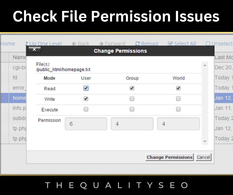 heck File Permission Issues