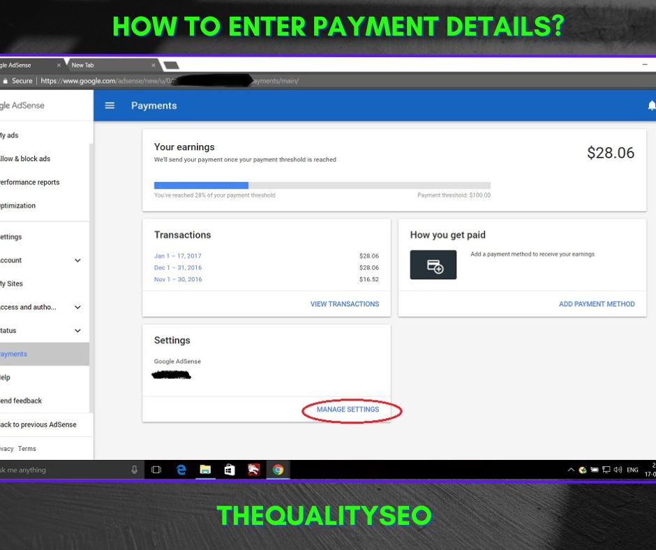 How to Enter Payment Details