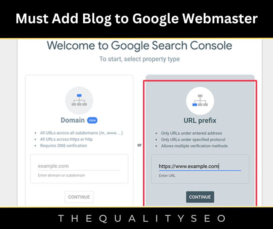 Must Add Blog to Google Webmaster