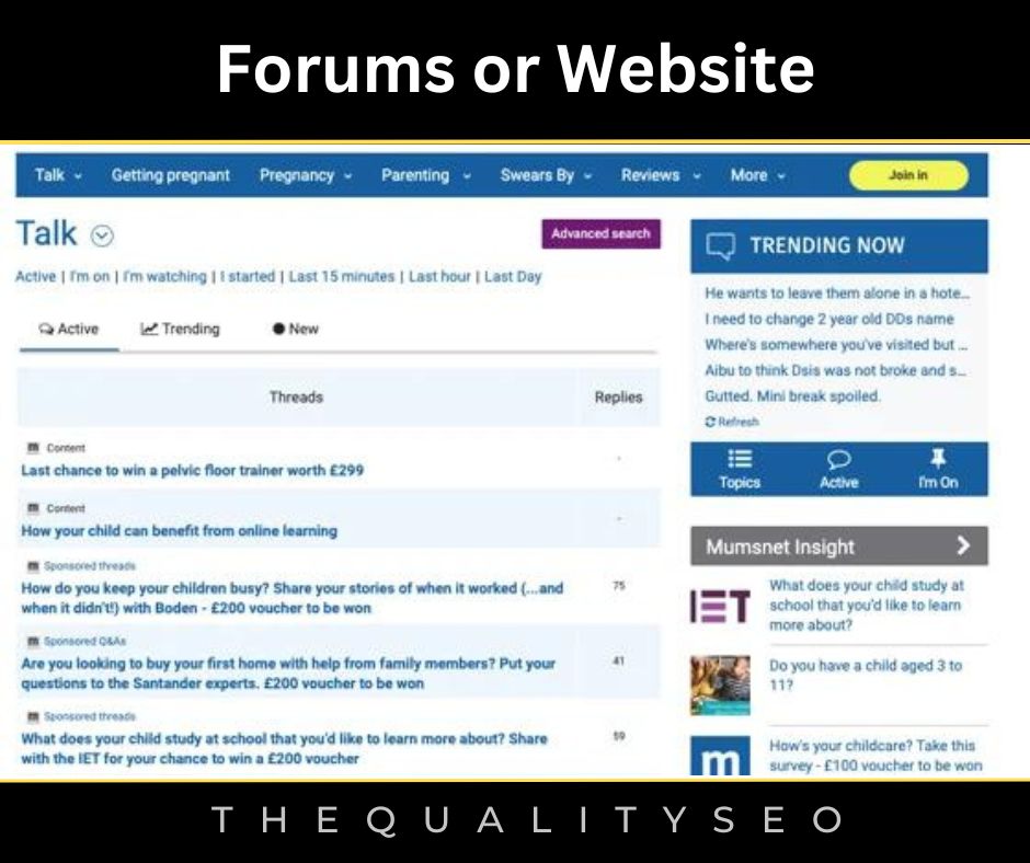 Forums or Website