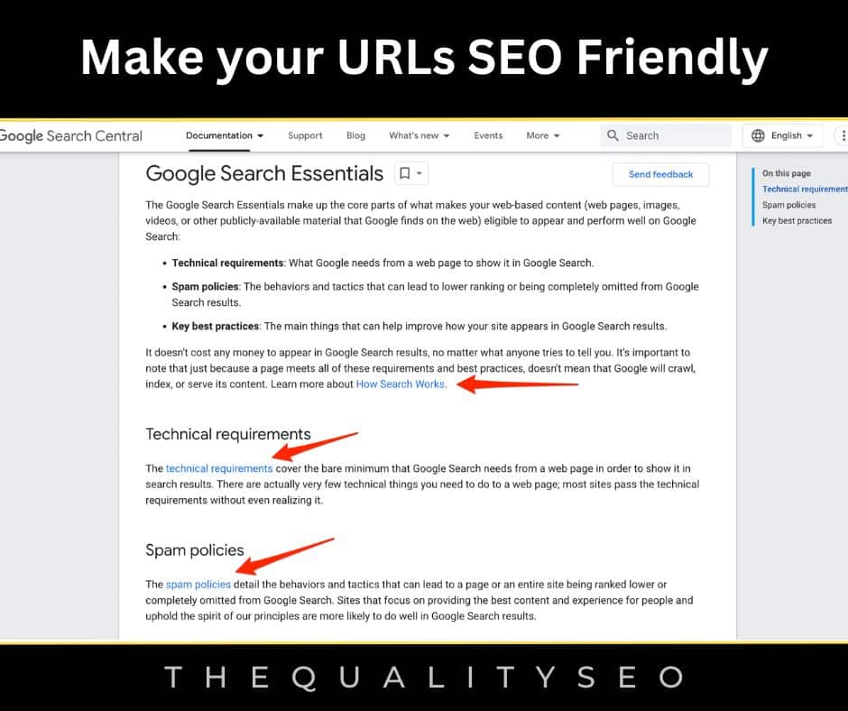Make your URLs SEO Friendly