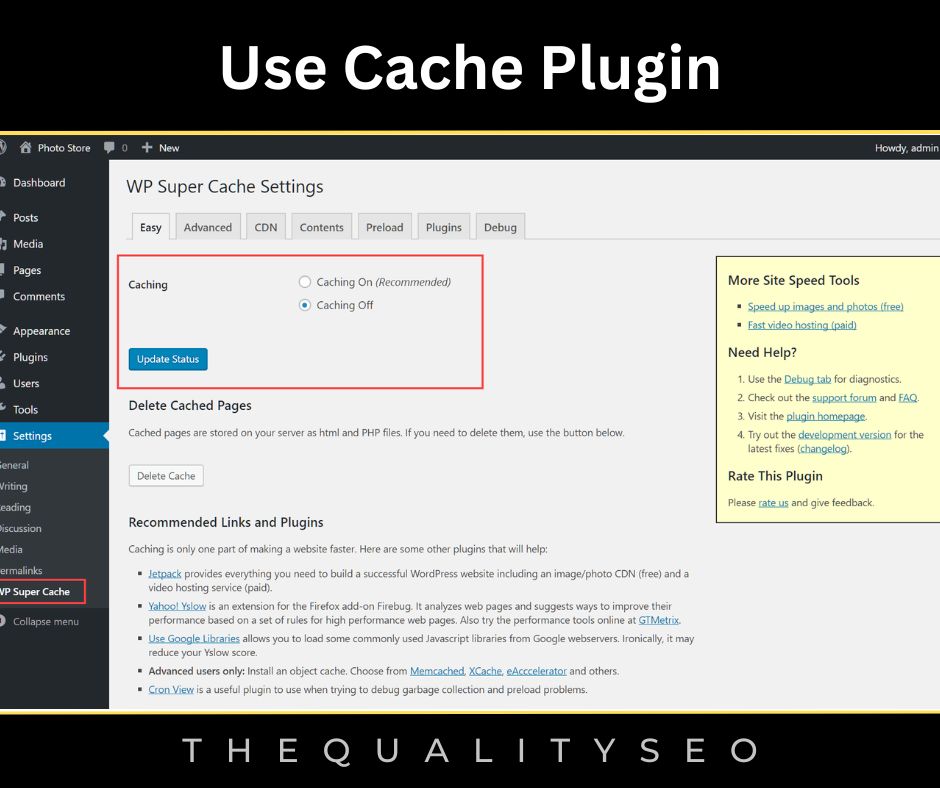 Use Cache Plugin