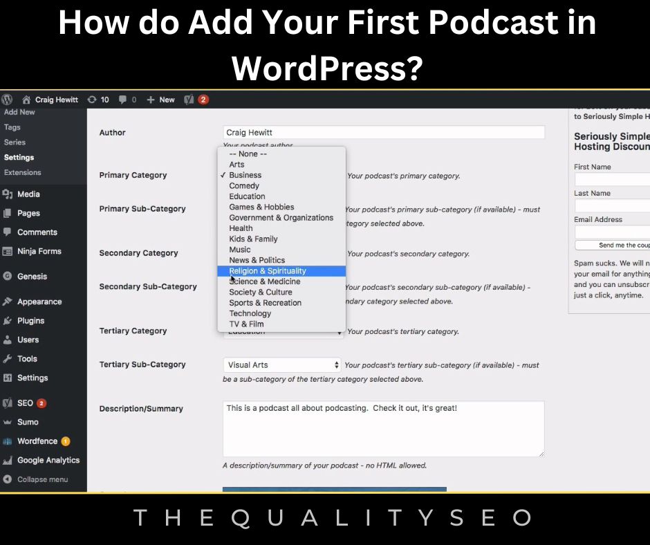 How do Add Your First Podcast in WordPress?