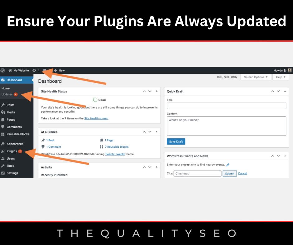Ensure Your Plugins Are Always Updated